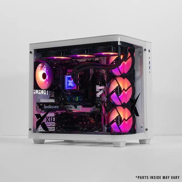 Alt view image 5 of 7 - Xidax X-6 Series Intel Core i7 14700KF 3.4GHz (Max: 5.6GHz), NVIDIA GeForce RTX 5060 8GB, 2TB NVMe M.2 SSD, 32GB (2x16GB) RAM, Window 11 Home Onami White Gaming Desktop - Assembled & Serviced in U.S