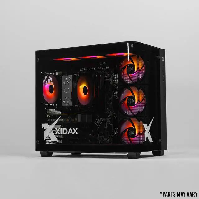 Alt view image 2 of 6 - Xidax X-2 Series Intel Core i5 14400F 2.7GHz (Max: 4.7GHz), NVIDIA GeForce RTX 5050 8GB, 2TB NVMe M.2 SSD, 16GB (2x8GB) RAM, Window 11 Home Onami Black Gaming Desktop - Assembled & Serviced in U.S