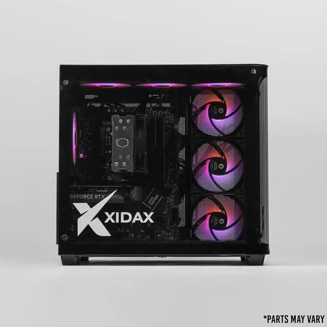 Alt view image 3 of 6 - Xidax X-2 Series Intel Core i5 14400F 2.7GHz (Max: 4.7GHz), NVIDIA GeForce RTX 5050 8GB, 2TB NVMe M.2 SSD, 16GB (2x8GB) RAM, Window 11 Home Onami Black Gaming Desktop - Assembled & Serviced in U.S