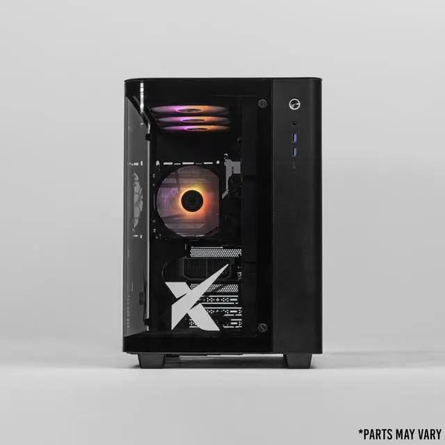 Alt view image 4 of 6 - Xidax X-2 Series Intel Core i5 14400F 2.7GHz (Max: 4.7GHz), NVIDIA GeForce RTX 5050 8GB, 2TB NVMe M.2 SSD, 16GB (2x8GB) RAM, Window 11 Home Onami Black Gaming Desktop - Assembled & Serviced in U.S