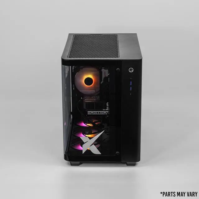 Alt view image 5 of 6 - Xidax X-2 Series Intel Core i5 14400F 2.7GHz (Max: 4.7GHz), NVIDIA GeForce RTX 5050 8GB, 2TB NVMe M.2 SSD, 16GB (2x8GB) RAM, Window 11 Home Onami Black Gaming Desktop - Assembled & Serviced in U.S