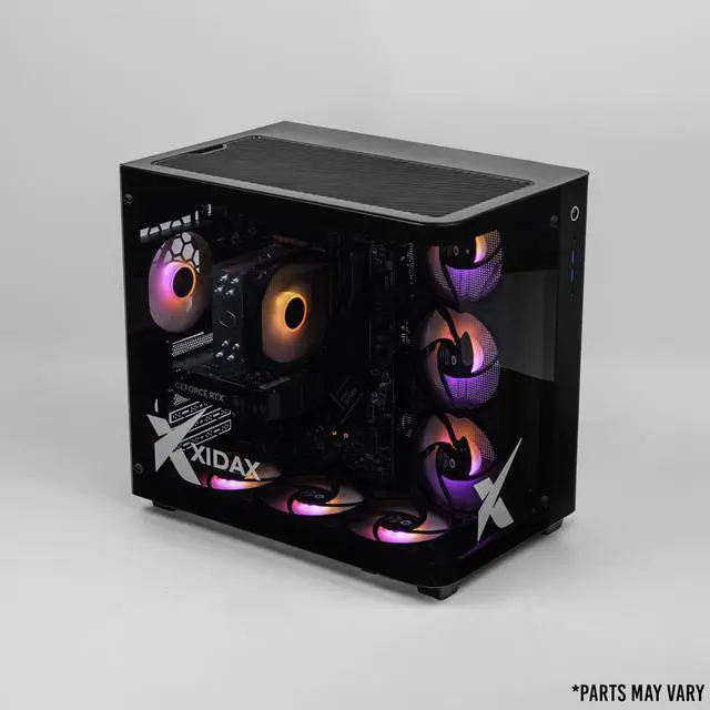 Alt view image 6 of 6 - Xidax X-2 Series Intel Core i5 14400F 2.7GHz (Max: 4.7GHz), NVIDIA GeForce RTX 5050 8GB, 2TB NVMe M.2 SSD, 16GB (2x8GB) RAM, Window 11 Home Onami Black Gaming Desktop - Assembled & Serviced in U.S