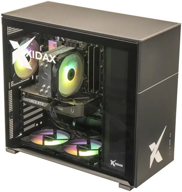 Alt view image 2 of 6 - Xidax Gaming Desktop PC X-6 Series X-6 RTX 5060Ti 16GB + i7 14700F Xen Black Intel Core i7-14700F 32GB DDR5 2TB NVMe SSD GeForce RTX 5060 Ti Windows 11 Home