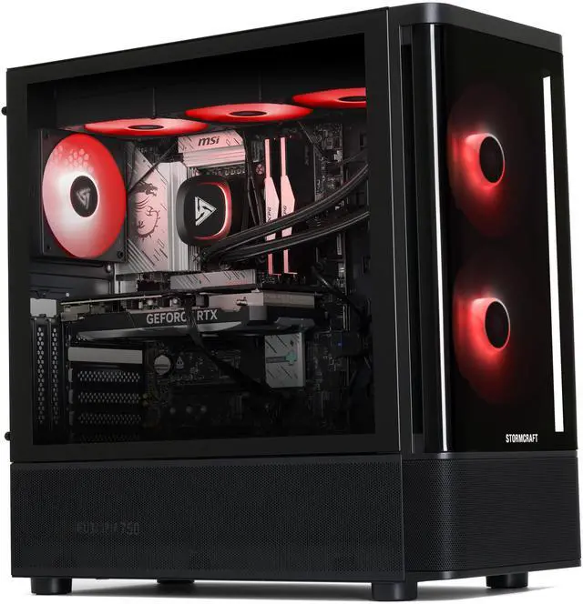 Alt view image 8 of 9 - STORMCRAFT Gaming PC SKYHAWK PRO Intel Core i9-14900KF NVIDIA GeForce RTX 5070 Ti – AI Powered 32GB DDR5 6000MHz RGB 2TB NVMe SSD 360mm AIO  850W PSU Windows 11 Home - SP149KFCC-57TN1