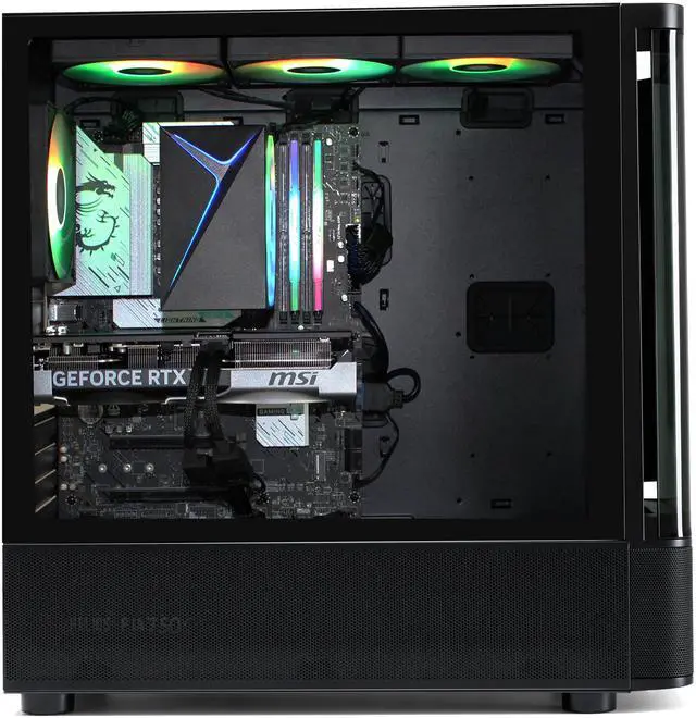 Alt view image 7 of 9 - STORMCRAFT Gaming PC SKYHAWK PRO Intel Core i7-14700F NVIDIA GeForce RTX 5070 – AI Powered 32GB DDR5 6000MHz RGB 2TB NVMe SSD 850W PSU Windows 11 Home - SP1470FCC-570N1