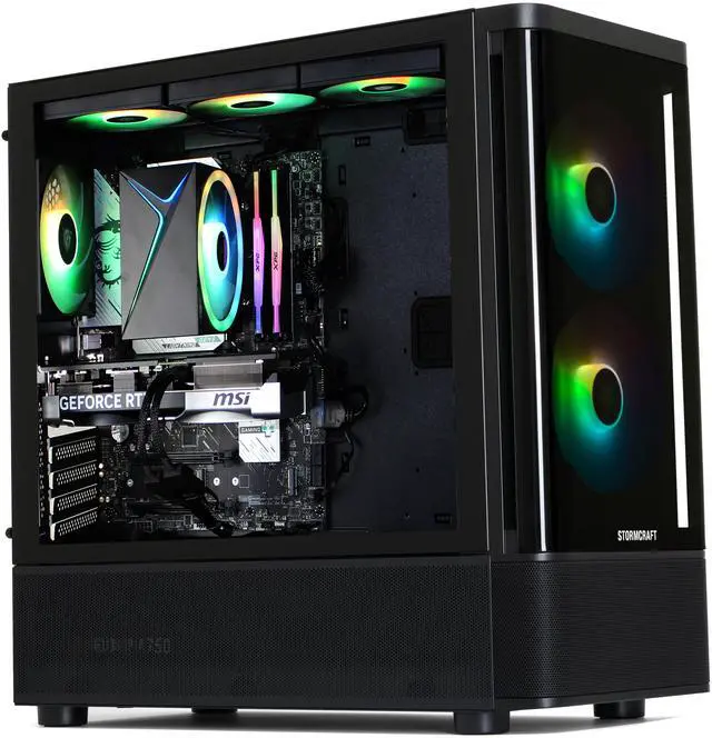 Alt view image 5 of 9 - STORMCRAFT Gaming PC SKYHAWK PRO Intel Core i7-14700F NVIDIA GeForce RTX 5070 – AI Powered 32GB DDR5 6000MHz RGB 2TB NVMe SSD 850W PSU Windows 11 Home - SP1470FCC-570N1