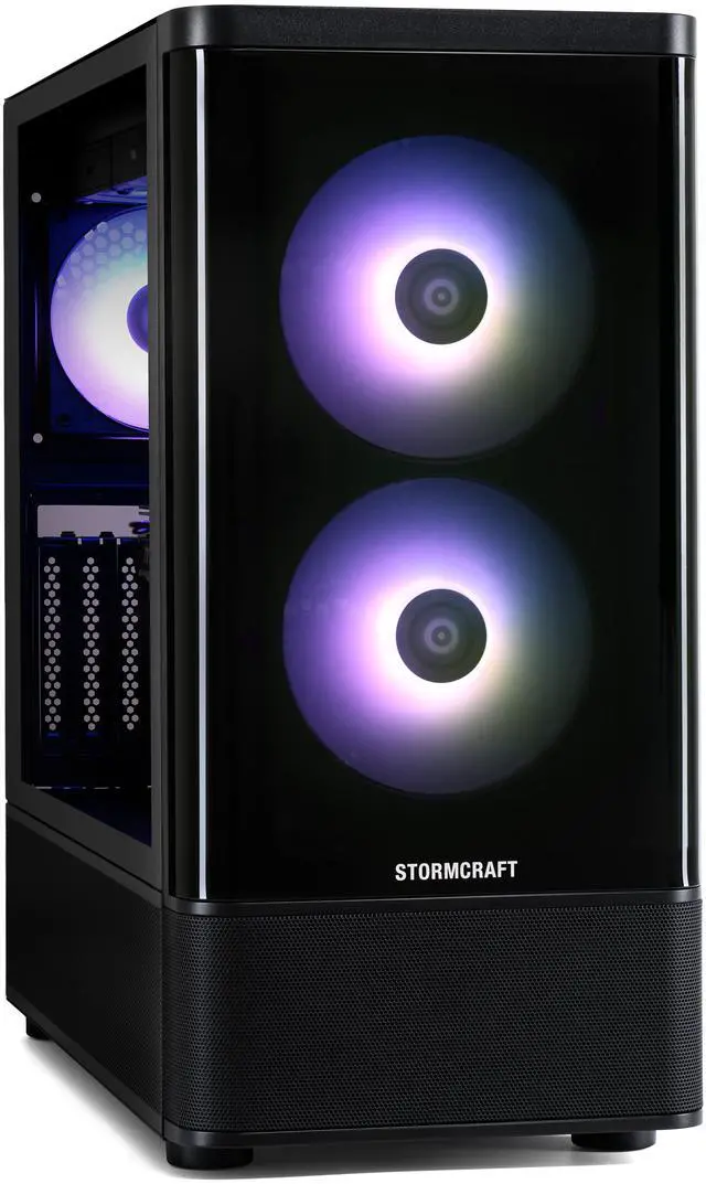 Alt view image 3 of 9 - STORMCRAFT Gaming PC SKYHAWK PRO Intel Core i7-14700F NVIDIA GeForce RTX 5070 – AI Powered 32GB DDR5 6000MHz RGB 2TB NVMe SSD 850W PSU Windows 11 Home - SP1470FCC-570N1