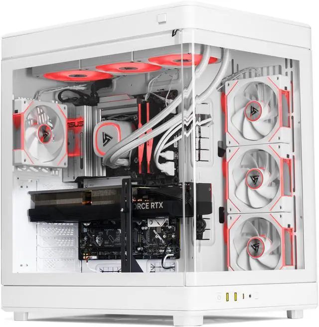 Alt view image 7 of 8 - STORMCRAFT Gaming PC WIZARD White AMD Ryzen 7 7800X3D NVIDIA GeForce RTX 5070 Ti – AI Powered 32GB DDR5 6000MHz RGB 2TB SSD 360mm AIO 3.4” IPS LCD Display Windows 11 Home - WW780XDCC-57TN1