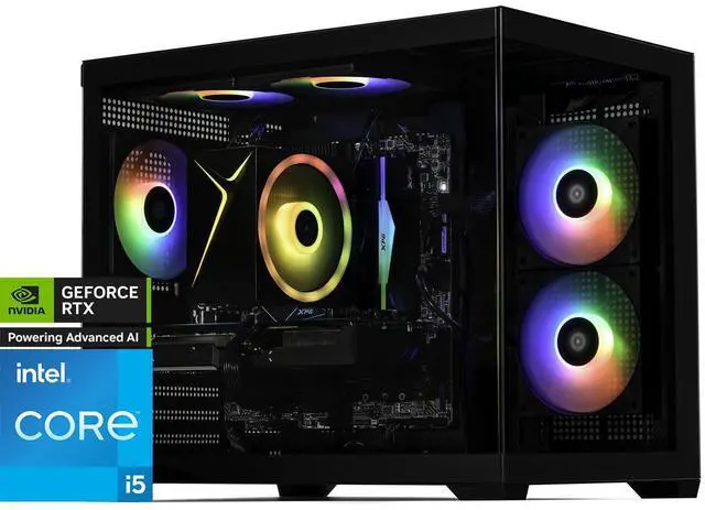 Main image of STORMCRAFT Gaming PC SIRIUS Intel Core i5-14400F NVIDIA GeForce RTX 4060- AI Powered 32GB (16Gx2) DDR5 RGB 6000MHz 2TB NVMe SSD 650W PSU Windows 11 Home - SI1440FCC-460N1