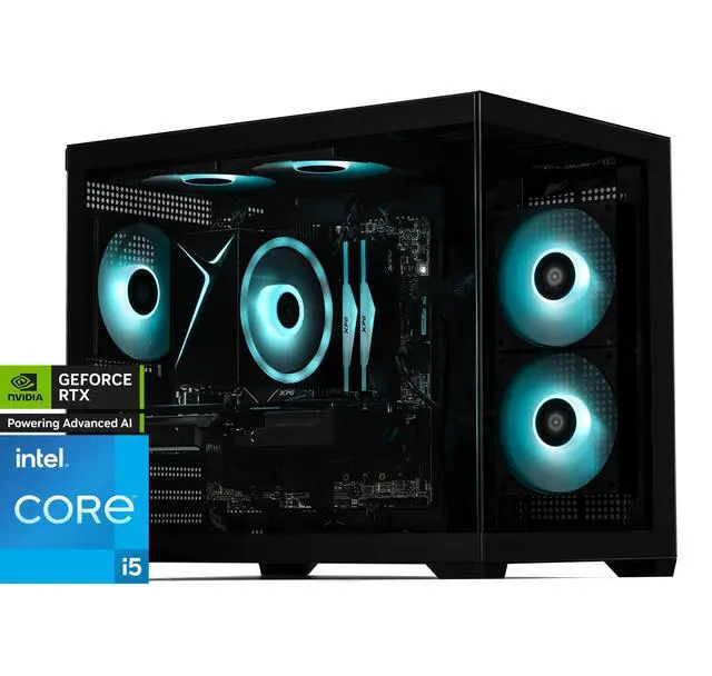 Main image of STORMCRAFT Gaming PC SIRIUS Intel Core i5-14400F NVIDIA GeForce RTX 5060 – AI Powered 32GB DDR5 6000MHz RGB 2TB NVMe SSD 650W PSU Windows 11 Home - SI1440FCC-560N1