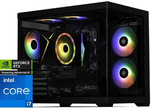 Main image of STORMCRAFT Gaming PC SIRIUS Intel Core i7-14700F NVIDIA GeForce RTX 5060 Ti 16GB – AI Powered 32GB 6000MHz RGB 2TB NVMe SSD 650W PSU Windows 11 Home - SI1470FCC-56VN1