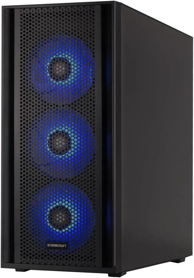 Alt view image 4 of 9 - STORMCRAFT Gaming PC SCORPIO Intel Core i5-14400F NVIDIA GeForce RTX 5060 – AI Powered 32GB DDR4 3200MHz RGB 1TB NVMe SSD 650W PSU Windows 11 Home - SC1440FCB-560N1