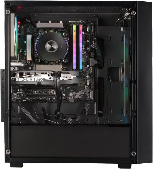 Alt view image 2 of 9 - STORMCRAFT Gaming PC SCORPIO Intel Core i5-14400F NVIDIA GeForce RTX 5060 – AI Powered 32GB DDR4 3200MHz RGB 1TB NVMe SSD 650W PSU Windows 11 Home - SC1440FCB-560N1