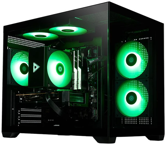 Alt view image 3 of 6 - STORMCRAFT Gaming PC SIRIUS AMD Ryzen 5 8400F AMD Radeon RX 9060 XT 16GB - AI Powered 32GB (16Gx2) DDR5 RGB 6000MHz 1TB NVMe SSD 650W PSU Windows 11 Home - SI8400FCB-96BN1