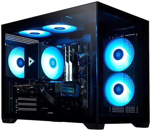 Alt view image 4 of 6 - STORMCRAFT Gaming PC SIRIUS AMD Ryzen 5 8400F AMD Radeon RX 9060 XT 16GB - AI Powered 32GB (16Gx2) DDR5 RGB 6000MHz 1TB NVMe SSD 650W PSU Windows 11 Home - SI8400FCB-96BN1