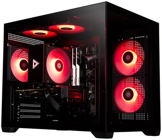Alt view image 5 of 6 - STORMCRAFT Gaming PC SIRIUS AMD Ryzen 5 8400F AMD Radeon RX 9060 XT 16GB - AI Powered 32GB (16Gx2) DDR5 RGB 6000MHz 1TB NVMe SSD 650W PSU Windows 11 Home - SI8400FCB-96BN1