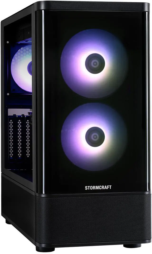 Alt view image 3 of 8 - STORMCRAFT Gaming PC SKYHAWK PRO AMD Ryzen 7 7800X3D Radeon RX 9070 XT 16GB – AI Powered 32GB DDR5 6000MHz RGB 2TB NVMe SSD 360mm AIO 850W Gold PSU Windows 11 Home - SP780XDCC-97BN1