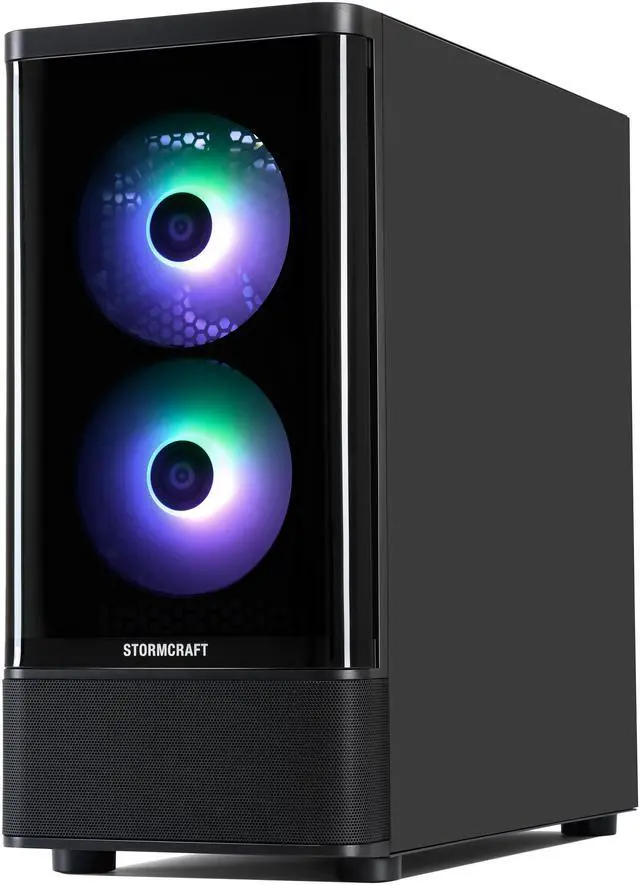 Alt view image 4 of 8 - STORMCRAFT Gaming PC SKYHAWK PRO AMD Ryzen 7 7800X3D Radeon RX 9070 XT 16GB – AI Powered 32GB DDR5 6000MHz RGB 2TB NVMe SSD 360mm AIO 850W Gold PSU Windows 11 Home - SP780XDCC-97BN1