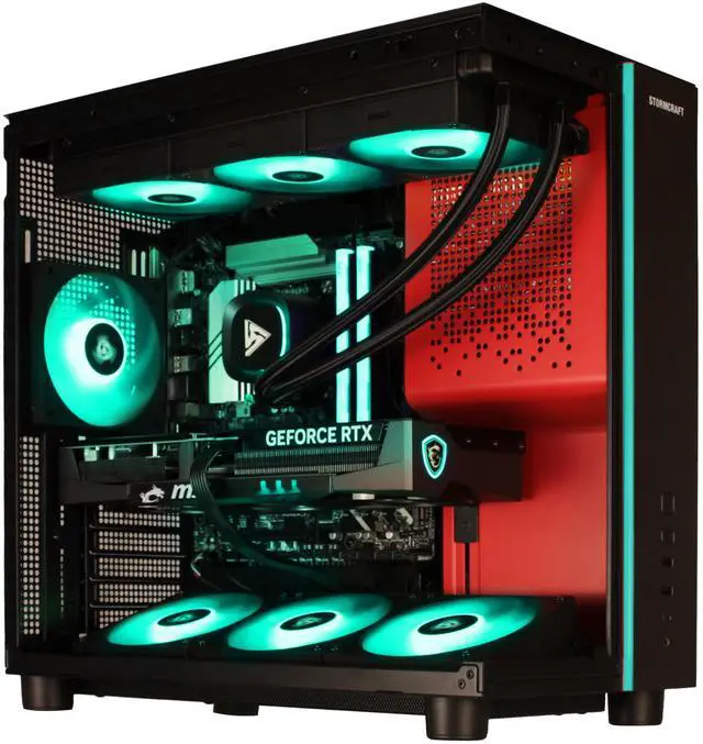 Alt view image 4 of 5 - STORMCRAFT Gaming PC PHANTOM INTEL Core Ultra 7 265F NVIDIA RTX 5080 - AI Powered 32GB DDR5 6000MHz RGB 2TB NVMe SSD 360mm AIO 850W PSU Windows 11 Home-PH265F0CC-580N1