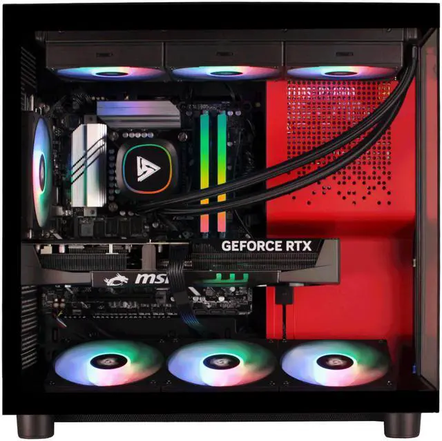 Alt view image 2 of 12 - STORMCRAFT Gaming PC PHANTOM INTEL Core Ultra 7 265F NVIDIA RTX 5080 - AI Powered 32GB DDR5 6000MHz RGB 2TB NVMe SSD 360mm AIO 850W PSU Windows 11 Home-PH265F0CC-580N1