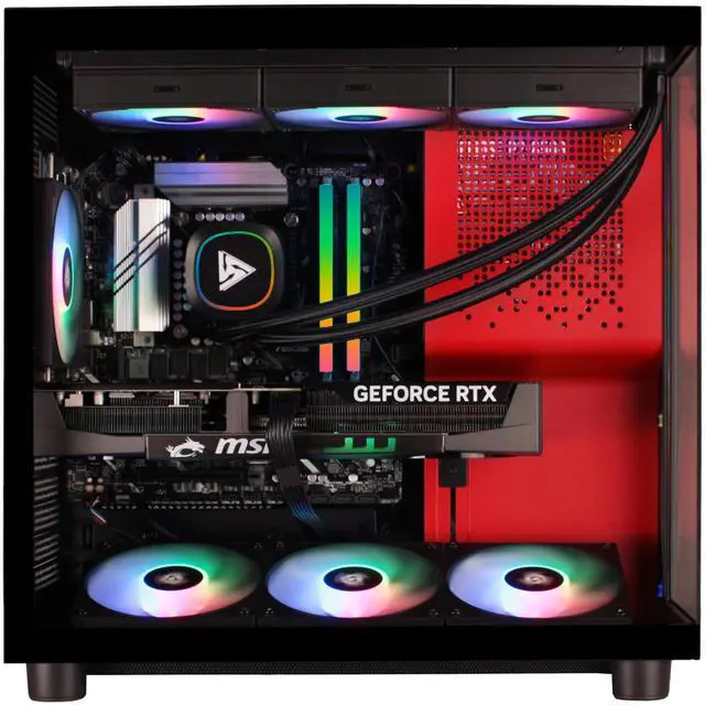 Alt view image 4 of 12 - STORMCRAFT Gaming PC PHANTOM INTEL Core Ultra 7 265F NVIDIA RTX 5080 - AI Powered 32GB DDR5 6000MHz RGB 2TB NVMe SSD 360mm AIO 850W PSU Windows 11 Home-PH265F0CC-580N1