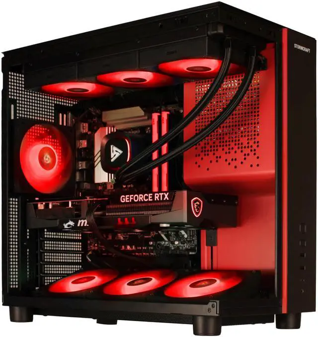 Alt view image 5 of 12 - STORMCRAFT Gaming PC PHANTOM INTEL Core Ultra 7 265F NVIDIA RTX 5080 - AI Powered 32GB DDR5 6000MHz RGB 2TB NVMe SSD 360mm AIO 850W PSU Windows 11 Home-PH265F0CC-580N1