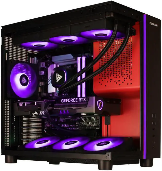Alt view image 7 of 12 - STORMCRAFT Gaming PC PHANTOM INTEL Core Ultra 7 265F NVIDIA RTX 5080 - AI Powered 32GB DDR5 6000MHz RGB 2TB NVMe SSD 360mm AIO 850W PSU Windows 11 Home-PH265F0CC-580N1
