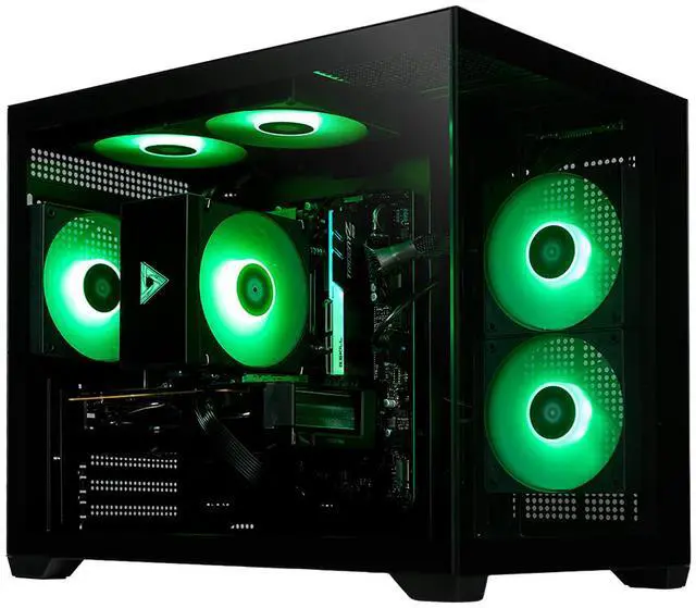 Alt view image 3 of 7 - STORMCRAFT Gaming PC SIRIUS Intel Core i5-14400F NVIDIA GeForce RTX 5060 AI Powered 16GB 3200MHz RGB 1TB NVMe SSD 650W PSU Windows 11 Home - SI1440FBB-560N2