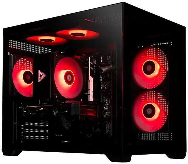 Alt view image 5 of 7 - STORMCRAFT Gaming PC SIRIUS Intel Core i5-14400F NVIDIA GeForce RTX 5060 AI Powered 16GB 3200MHz RGB 1TB NVMe SSD 650W PSU Windows 11 Home - SI1440FBB-560N2