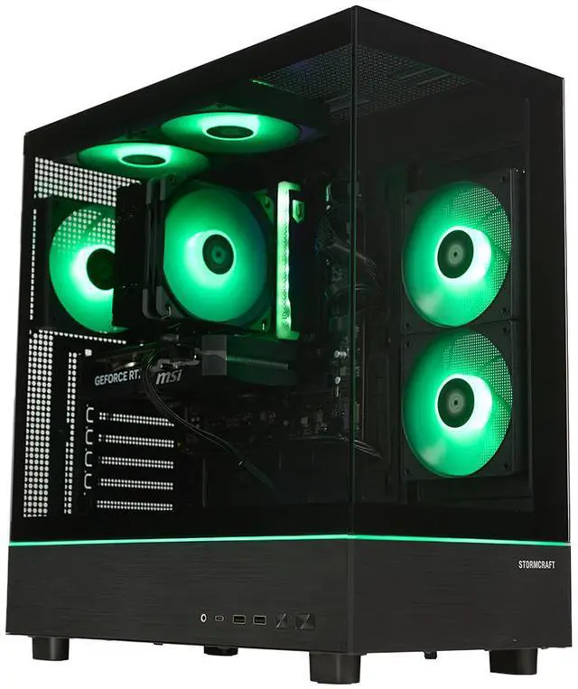 Alt view image 4 of 7 - STORMCRAFT Gaming PC Altair INTEL Core i5-14400F NVIDIA GeForce RTX 5060 Ti- 8GB 1TB SSD 16GB DDR4 3200MHz RGB Windows 11 Home -AL1440FBB-56TN1