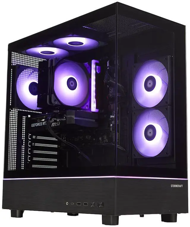 Alt view image 5 of 7 - STORMCRAFT Gaming PC Altair INTEL Core i5-14400F NVIDIA GeForce RTX 5060 Ti- 8GB 1TB SSD 16GB DDR4 3200MHz RGB Windows 11 Home -AL1440FBB-56TN1