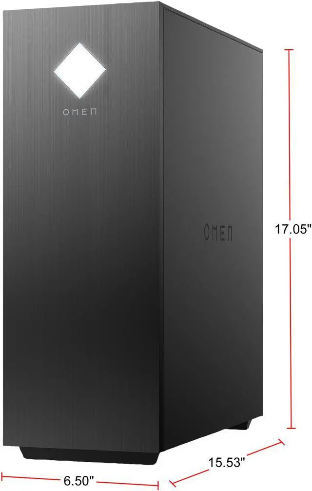 Alt view image 4 of 6 - HP OMEN 25L - Intel Core i5-10400F - 8 GB DDR4 - 512 GB PCIe SSD - GeForce GTX 1660 SUPER - Windows 10 Home - Gaming Desktop (GT12-0020)