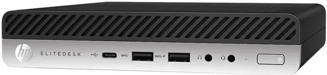 Main image of HP Desktop Computer EliteDesk 800 G3 Intel Core i5-6500T 8 GB 256GB SSD Intel HD Graphics 530 Windows 10 Pro