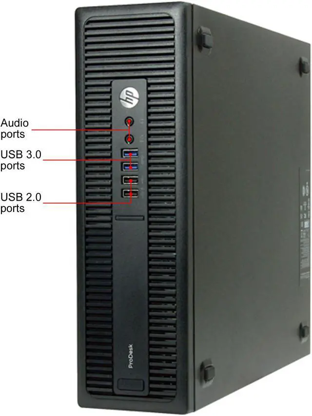 Alt view image 2 of 4 - HP Desktop Computer 600 G2-SFF Intel Core i5-6500 16 GB 256GB SSD Intel HD Graphics 530 Windows 10 Pro 64-bit