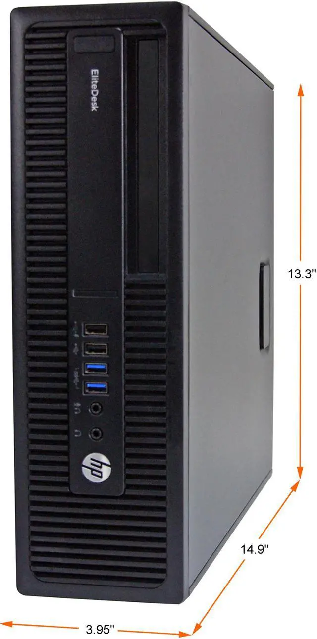 Alt view image 2 of 4 - HP Desktop Computer 800 G2-SFF Intel Core i5-6500 8GB DDR4 256GB SSD Intel HD Graphics 530 Windows 10 Pro 64-bit