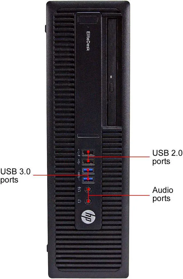 Alt view image 4 of 4 - HP Desktop Computer EliteDesk 800 G2-SFF Intel Core i5-6400 16 GB 500GB SSD Intel HD Graphics 530 Windows 10 Pro 64-bit
