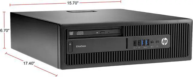 Alt view image 3 of 3 - HP Grade A Desktop Computer EliteDesk 800 G1 Intel Core i7-4790 8GB DDR3 500GB HDD Intel HD Graphics 4600 Windows 10 Pro 64-bit