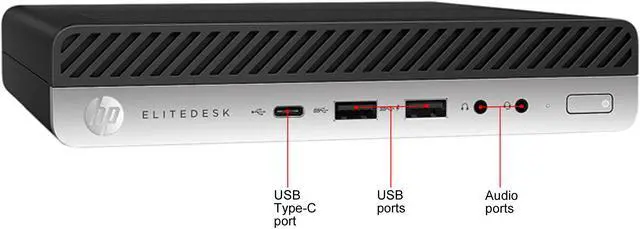 Alt view image 2 of 2 - HP Desktop Computer 800 G3 Intel Core i5-7500T 16 GB 256GB SSD Intel HD Graphics 630 Windows 10 Pro 64-bit