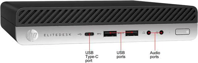 Alt view image 2 of 2 - HP Grade A Desktop Computer EliteDesk 800 G3 Intel Core i5-7500T 8GB DDR4 256GB SSD Intel HD Graphics 630 Windows 10 Pro 64-bit