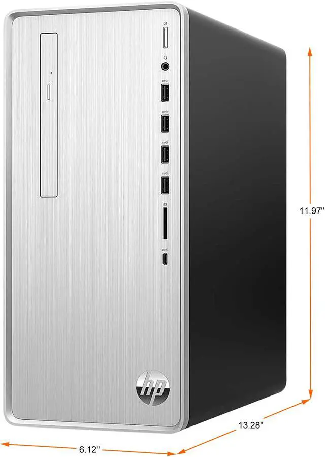 Alt view image 2 of 2 - HP Gaming Desktop Pavilion TP01-1137C Intel Core i7-10700F 16GB DDR4 1TB HDD 256GB SSD AMD Radeon RX 550 Windows 10 Home 64-bit