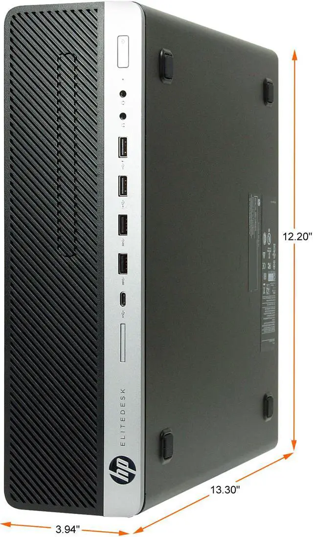 Alt view image 2 of 4 - HP Desktop Computer 800 G3-SFF Intel Core i5-7500 16GB DDR4 512GB SSD Intel HD Graphics 630 Windows 10 Pro 64-bit