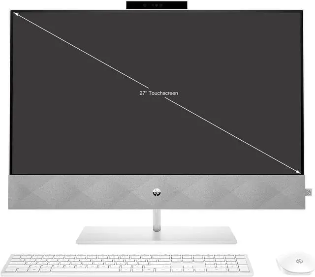 Alt view image 2 of 2 - HP All-in-One Computer Pavilion 27-d0057c AMD Ryzen 7 4800H 12GB DDR4 1TB HDD 256GB PCIe SSD 27" Touchscreen Windows 10 Home 64-bit