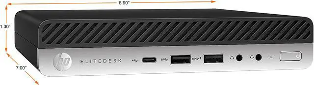 Alt view image 2 of 4 - HP Business Desktop EliteDesk 800 G3-MINI Intel Core i5-6500T 8GB DDR4 512GB SSD Intel HD Graphics 530 Windows 10 Pro 64-bit