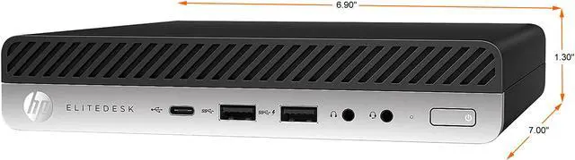 Alt view image 3 of 4 - HP Business Desktop EliteDesk 800 G3-MINI Intel Core i5-7500T 16GB DDR4 512GB SSD Intel HD Graphics 630 Windows 10 Pro 64-bit