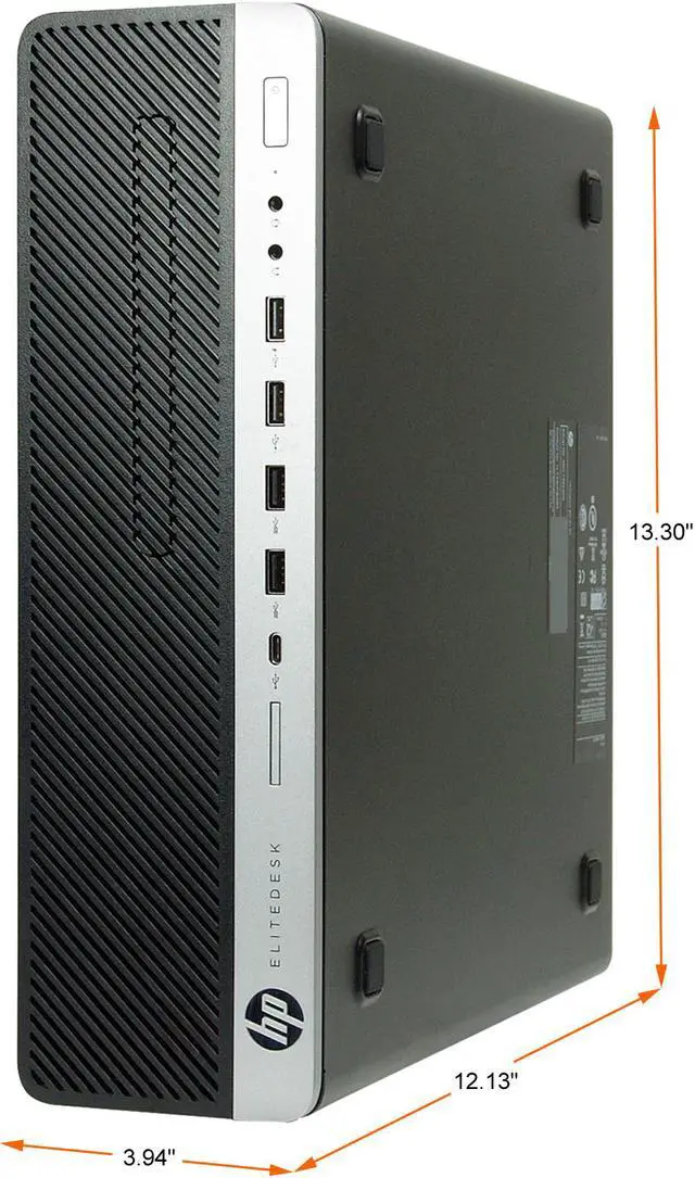 Alt view image 2 of 4 - HP Business Desktop EliteDesk 800 G3-SFF Intel Core i5-6500 8GB DDR4 512GB SSD Intel HD Graphics 530 Windows 10 Pro 64-bit