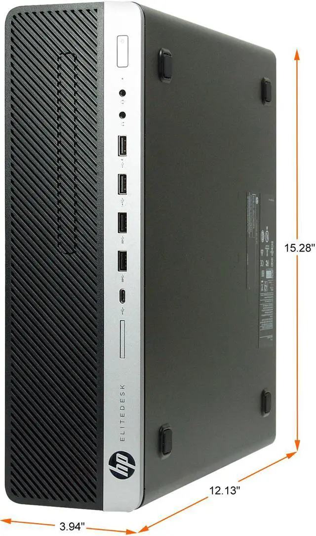 Alt view image 4 of 4 - HP Business Desktop ProDesk 800 G3-SFF Intel Core i7-6700 16GB DDR4 256GB SSD Intel HD Graphics 530 Windows 10 Pro 64-bit