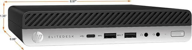 Alt view image 2 of 4 - HP Business Desktop EliteDesk 800 G3-MINI Intel Core i7-6700T 32GB DDR4 1TB SSD Intel HD Graphics 530 Windows 10 Pro 64-bit