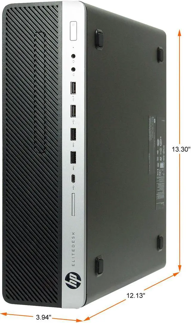 Alt view image 4 of 4 - HP Business Desktop EliteDesk 800 G3-SFF Intel Core i7-7700 16GB DDR4 512GB SSD Intel HD Graphics 630 Windows 10 Pro 64-bit