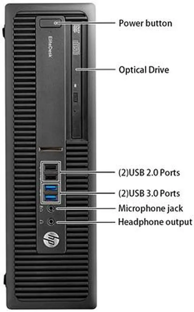 Alt view image 5 of 7 - HP ProDesk 600 G2 SFF Business Desktop Intel Core i5 6th Gen 6500 (3.20GHz) 16GB DDR4 256 GB SSD Intel HD Graphics 530 Windows 10 Pro 64-bit