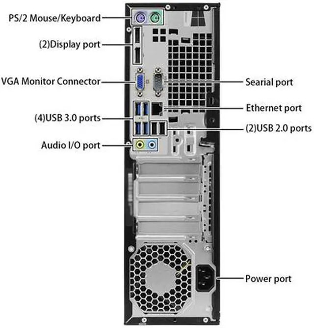 Alt view image 6 of 7 - HP ProDesk 600 G2 SFF Business Desktop Intel Core i5 6th Gen 6500 (3.20GHz) 16GB DDR4 256 GB SSD Intel HD Graphics 530 Windows 10 Pro 64-bit